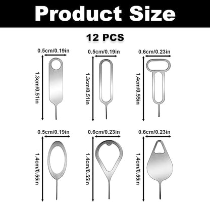 12PCS SIM Card Removal Openning Tools, Needle Opener Ejector, SIM Card Tray - Image 2