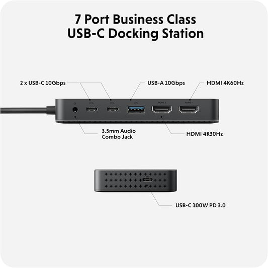 HyperDrive Next Dual 4K HDMI 7 Port USB C Docking Station - Image 2