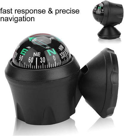 Portable Car Compass, Boat Compass Dashboard Digital Navigation Exploration - Image 6