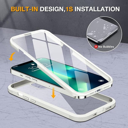 Miracase Glass Case for iPhone 13 Pro Max 6.7 inch, Upgrade Full-Body Clear - Image 5