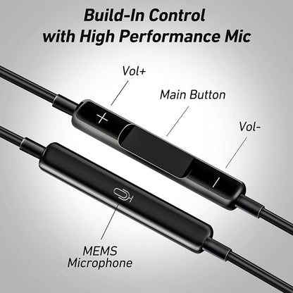 Keyron Lightning Headphones for iPhone, Wired Earbuds - Image 3