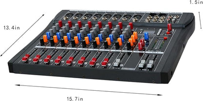 8 Channel Professional Digital Mixer Sound Board Console Bluetooth Live Studio - Image 2