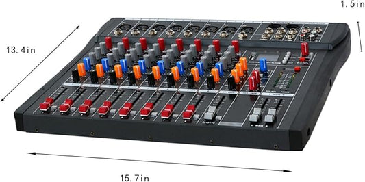 8 Channel Professional Digital Mixer Sound Board Console Bluetooth Live Studio - Image 2