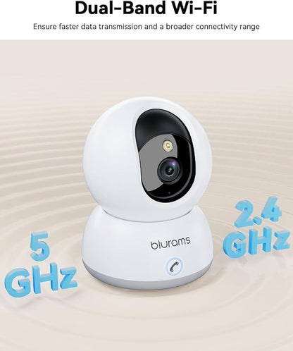 blurams 5G Indoor Camera, 2K Nanny Cam, 360° PTZ Pet Camera - Image 7