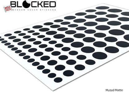 Stackable Webcam/Camera Vinyl Covers | 95 Low-Tack Restickable Webcam Sticker | - Image 2