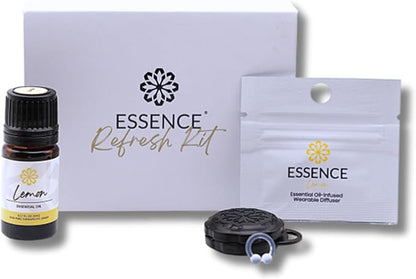Essence Wearable Aromatherapy Nasal Diffuser – Lemon Essential Oil Nose Ring by Essence