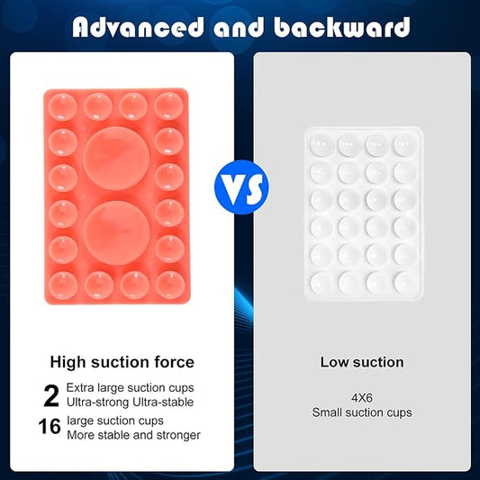 ZYCCER Double Sided Silicone Suction Phone Holder Mount, Compatible - Image 2