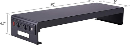 Rocelco 40" Large Height Adjustable Standing Desk Converter - Image 6