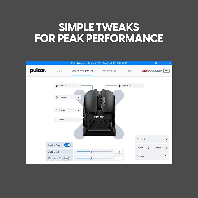 Pulsar Gaming Gears LAB X2F Wireless Fingertip Gaming Mouse, Ultra Lightweight - Image 8
