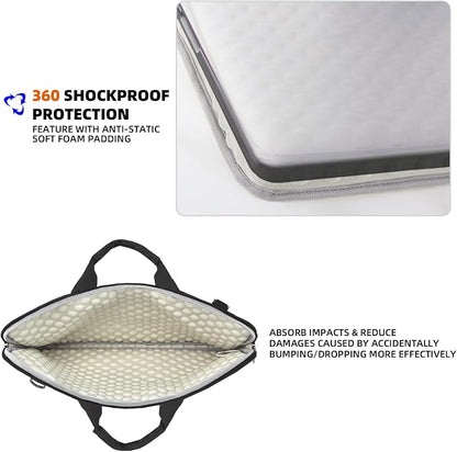 KINGSLONG 15.6 inch Laptop Shoulder Bag, Slim Shockproof Computer Sleeve - Image 2