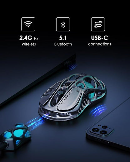 GravaStar Wireless Gaming Mice Mercury M1 Pro, Lightweight Magnesium Alloy - Image 4
