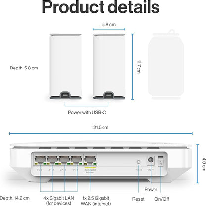 Linksys Multi-gig Micro Mesh WiFi 6 System | Connect 100+ Devices | Up to 5 - Image 6