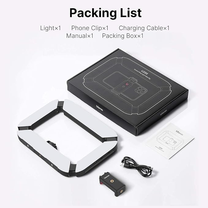 Smartphone Video Rig PICTRON U200 Handheld LED Ring Light Selfie Light Phone - Image 7