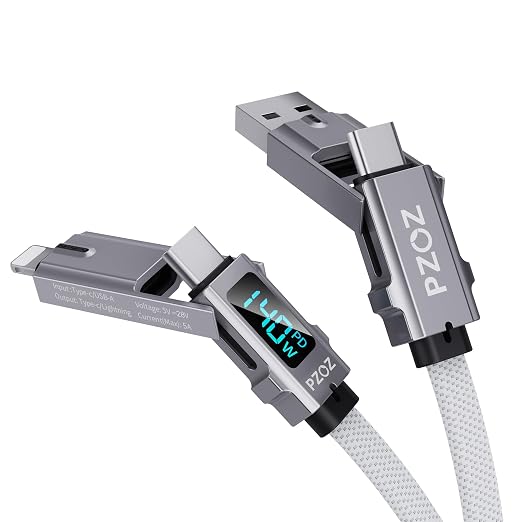 pzoz 4-in-1 USB C Fast Charging Cable by pzoz