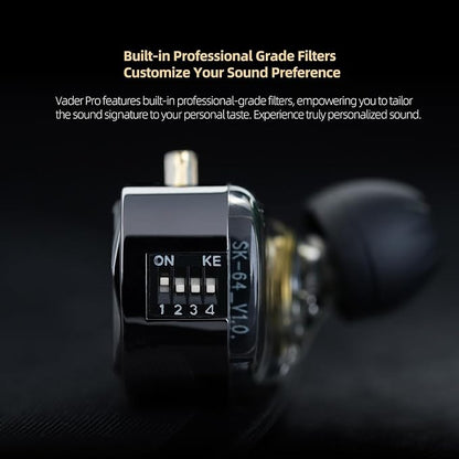 KZ Vader Pro in-Ear Monitors Gaming Earbuds, Triple Dynamic Driver IEM - Image 7