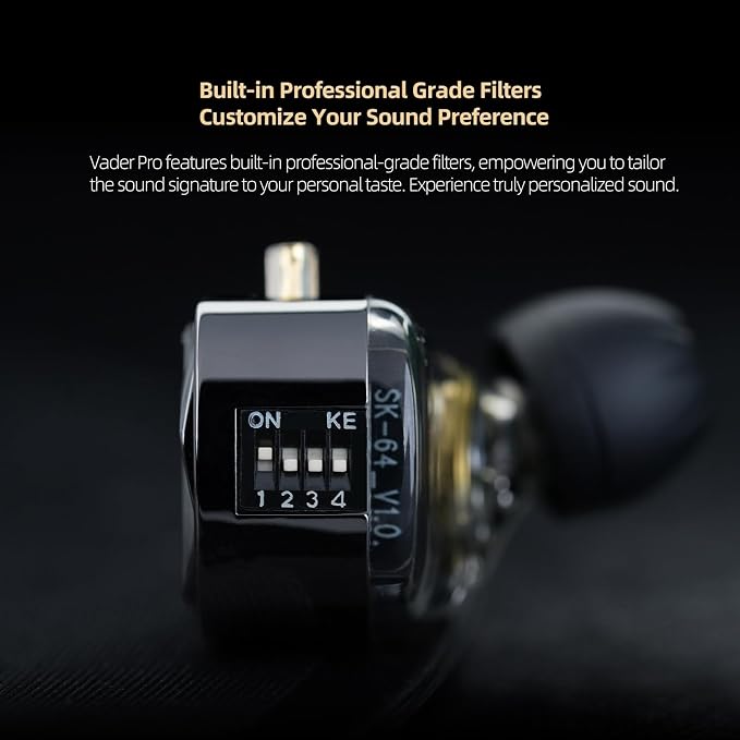 KZ Vader Pro in-Ear Monitors Gaming Earbuds, Triple Dynamic Driver IEM - Image 5