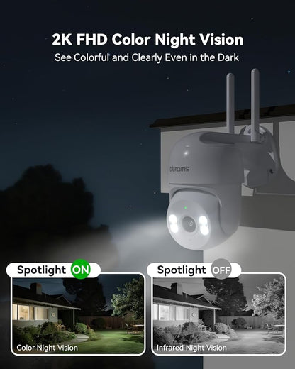 blurams 2K Outdoor Camera Wired, 5GHz/2.4GHz Wi-Fi Cameras - Image 2