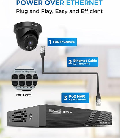 4COVR Security Camera Outdoor System, Person Vehicle Detection & Night Vision - Image 3