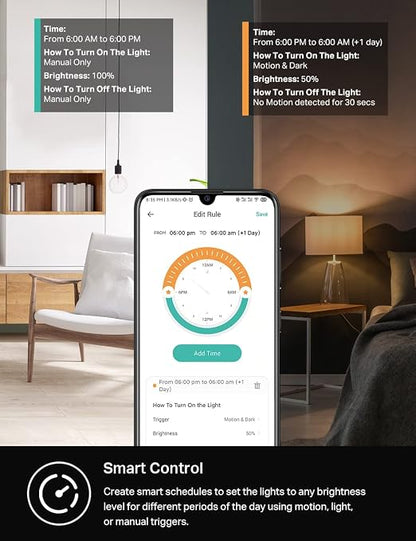Kasa Smart Motion Sensor Switch, Dimmer Light Switch, Single Pole, Needs - Image 6