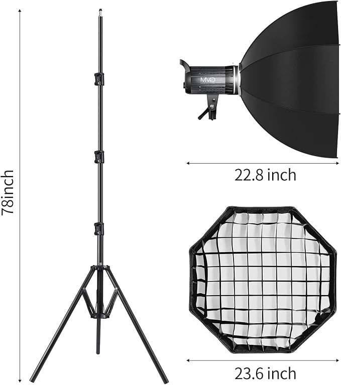 Bi-Color LED Video Light, GVM 200W Photography Lighting - Image 5
