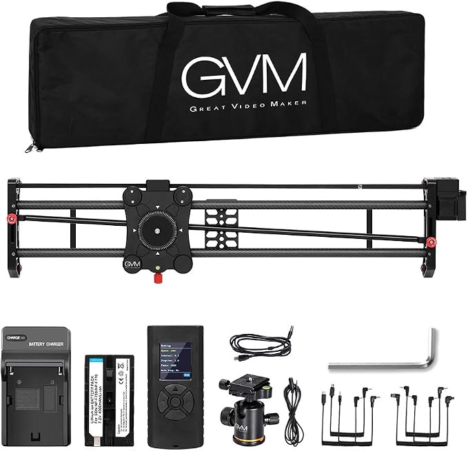 GVM Great Video Maker Camera Motorized Slider, Automatic Round Trip, Time Lapse - Image 7
