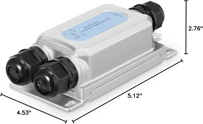 Outdoor IP67 Waterproof Gigabit PoE Passthrough Switch, 1 PoE in 2 PoE Out - Image 8