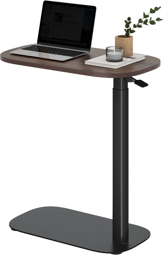 SANODESK Adjustable Overbed Bedside Table Pneumatic Adjustable Height Laptop by sanodesk