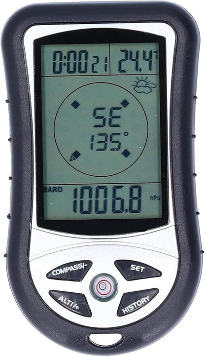 Digital Altimeter, Digital Compass, Hiking Thermometer, Barometer 8 in 1 by Unknown