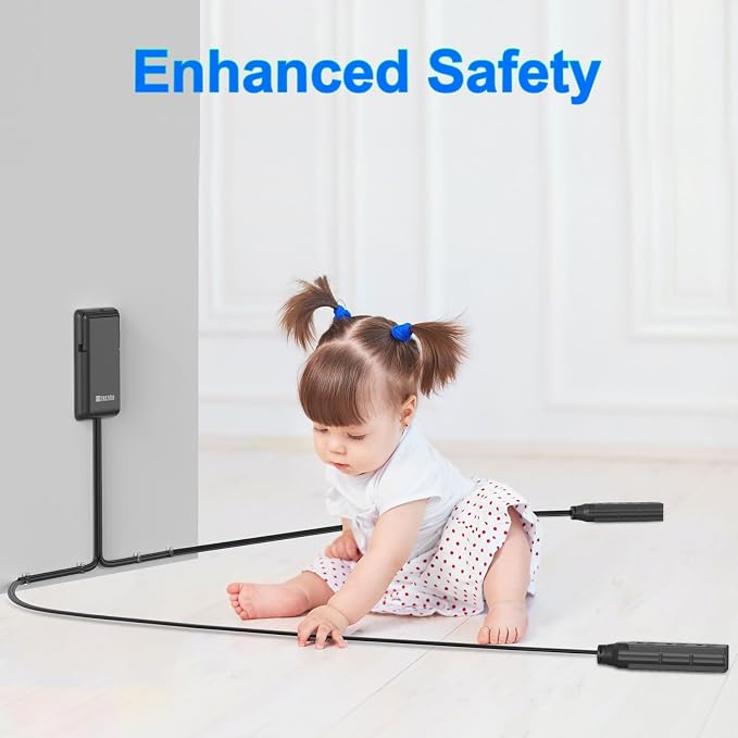 6FT Ultra Flat Plug Dual Extension Cord - Image 7
