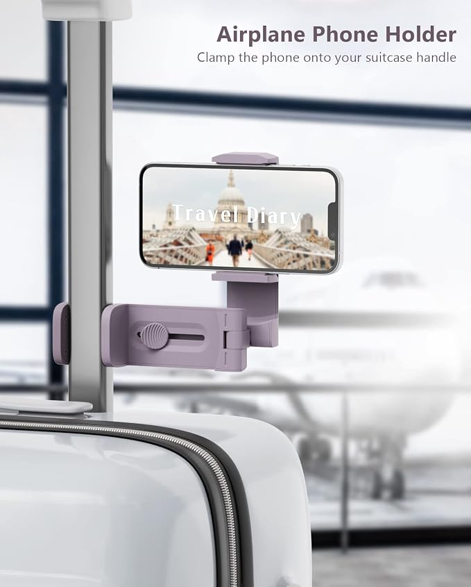MiiKARE Travel Essentials Airplane Phone Holder, Universal Handsfree Phone Mount - Image 2