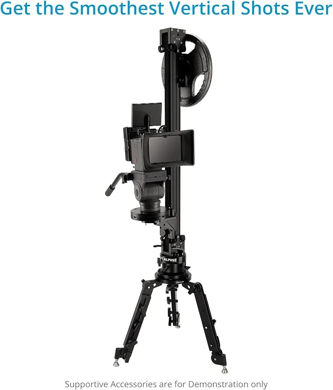 Proaim Alpine Vertical Tower Mitchell Camera Slider w Euro Base + Bag Packing - Image 2