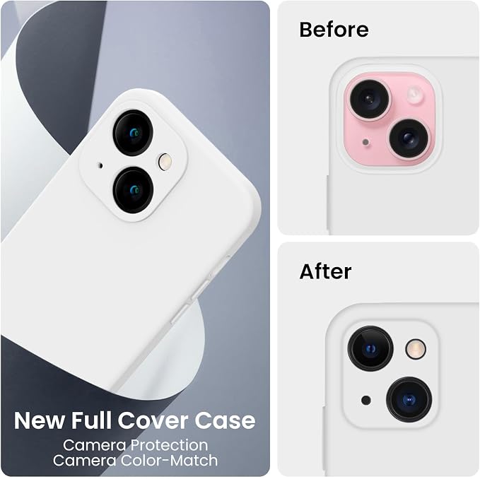 FireNova Designed for iPhone 15 Plus Case, Silicone Case with, Soft - Image 3