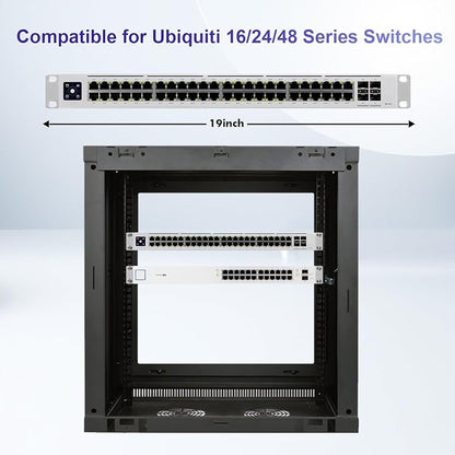 Rack Mount Kit for Ubiquiti Switch, 1U Rack Ears for Ubiquiti 16/24/48 Series - Image 2