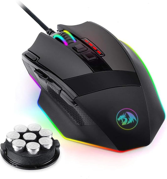 Redragon M801 Gaming Mouse, RGB PC Gaming Mouse MMO by REDRAGON