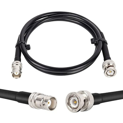 MOOKEERF BNC Male to BNC Female Coaxial Cable 50 ohm RG8X Coax Ultra Low Loss by MOOKEERF