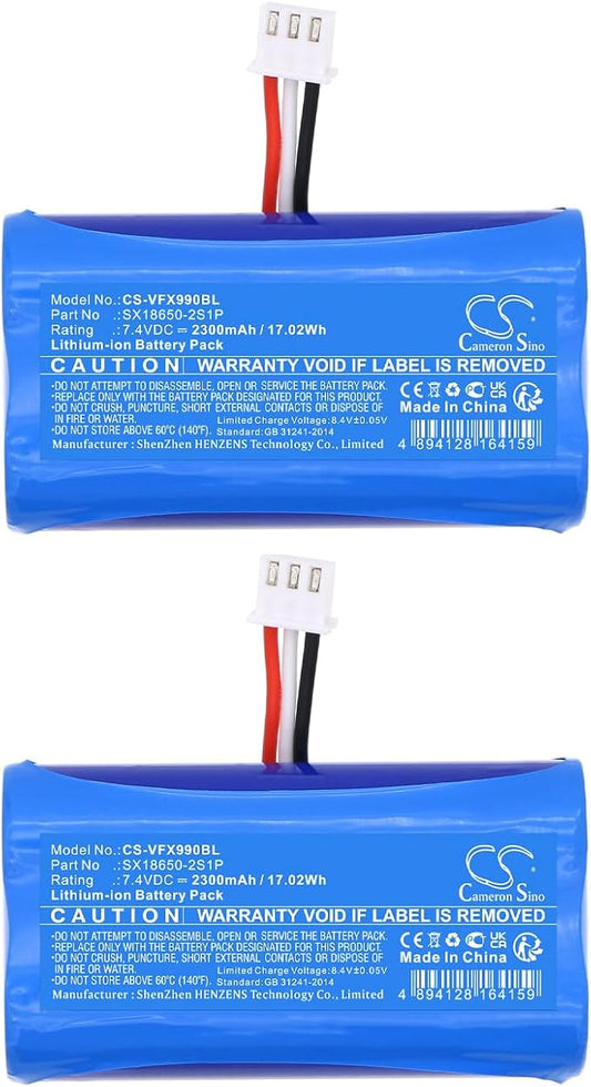Cameron Sino Replacement for Ver'ifone X970 X990 Battery, fits SX18650-2S1P by CS%C2%A0Cameron%C2%A0Sino