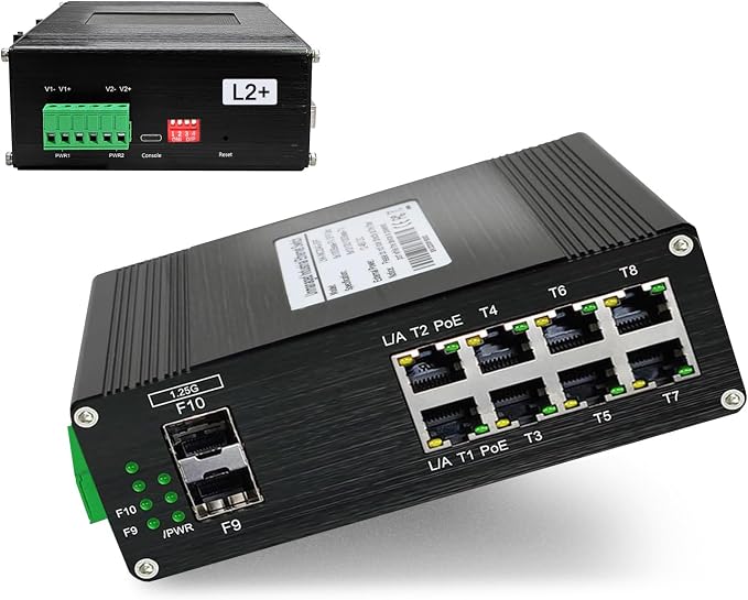 Industrial L2+ Managed 8 Port PoE Ethernet Switch by Xnyahitog