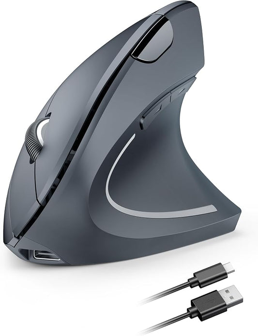 TECKNET Ergonomic Wireless Mouse, Rechargeable Mouse Wireless Silent by Tecknet