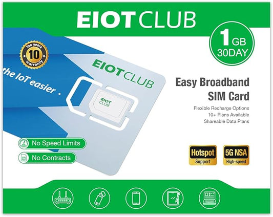 EIOTCLUB Data Only SIM Card by EIOTCLUB