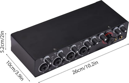 4 Channels Sound Card Computer Audio Interface, 4-in 4-out - Image 8