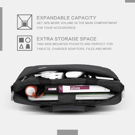 Voova Laptop Bag Case 15 15.6 16 Inch, Computer Sleeve Messenger Bag - Image 2