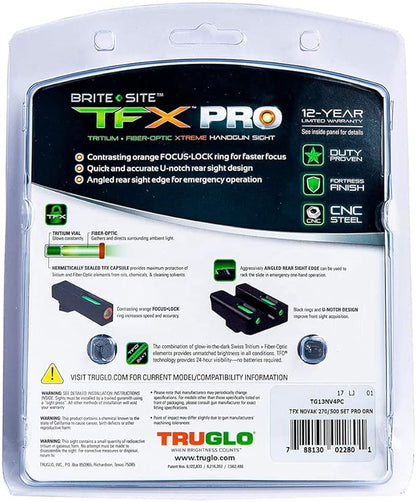 Truglo TFX PRO Handgun Sight, Glowing Shock Proof Tritium and Fiber Optic Night - Image 5