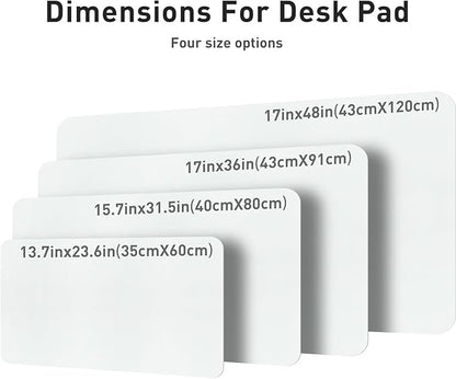 Aothia Leather Desk Pad Protector, Mouse Pad, Office Desk Mat, Non-Slip PU - Image 4