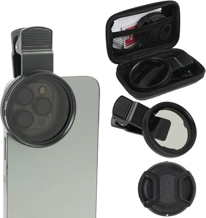 52mm CPL Filter for Phone Camera Clip Kit, Universal Phone Polarizing Filter by Unknown