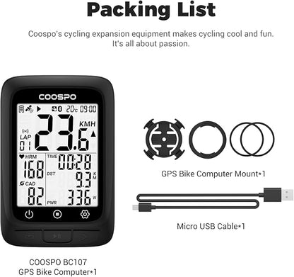 COOSPO Bike Computer GPS Wireless, ANT+ Cycling Computer GPS - Image 6