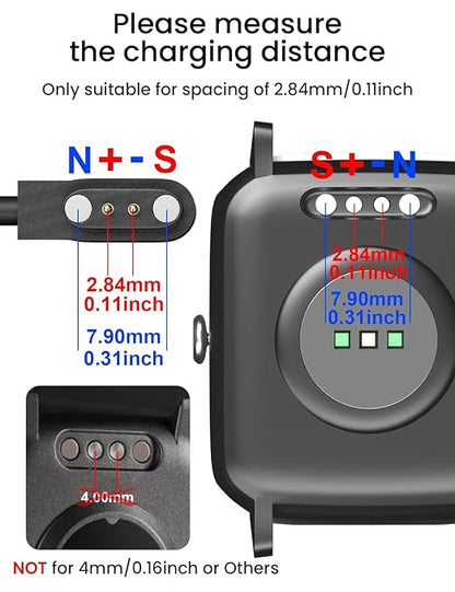 Smart Watch Charger Magnetic 2 Pin Charging Cable - Image 3