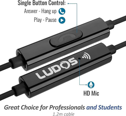 LUDOS Clamor USB C Headphones for iPhone 16 15 Pro Max Plus iPad Pro, 5 Years - Image 3