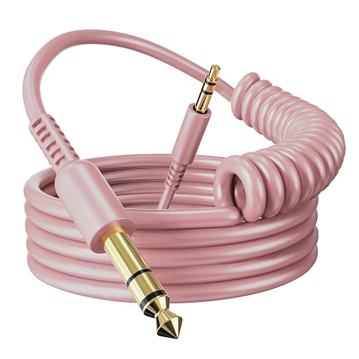 OneOdio 6.35mm to 3.5mm 6.6-9.8FT Stereo Adapter Cable Compatible by OneOdio