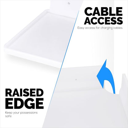9" Small Corner Shelf Mount, Adhesive & Screw in, - Image 5
