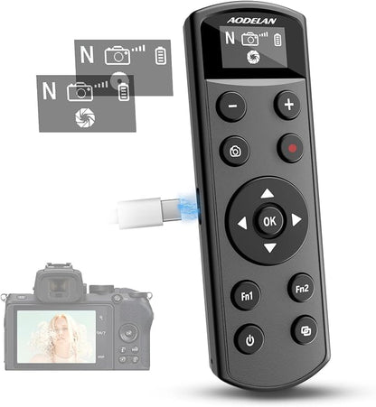 Remote Control for Nikon Camera, USB-C Rechargeable Wireless Shutter Release by AODELAN